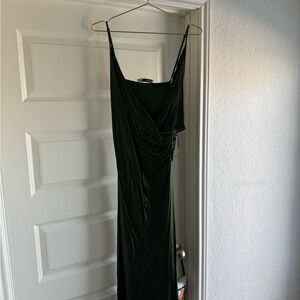 Zara Dark Green Midi Dress